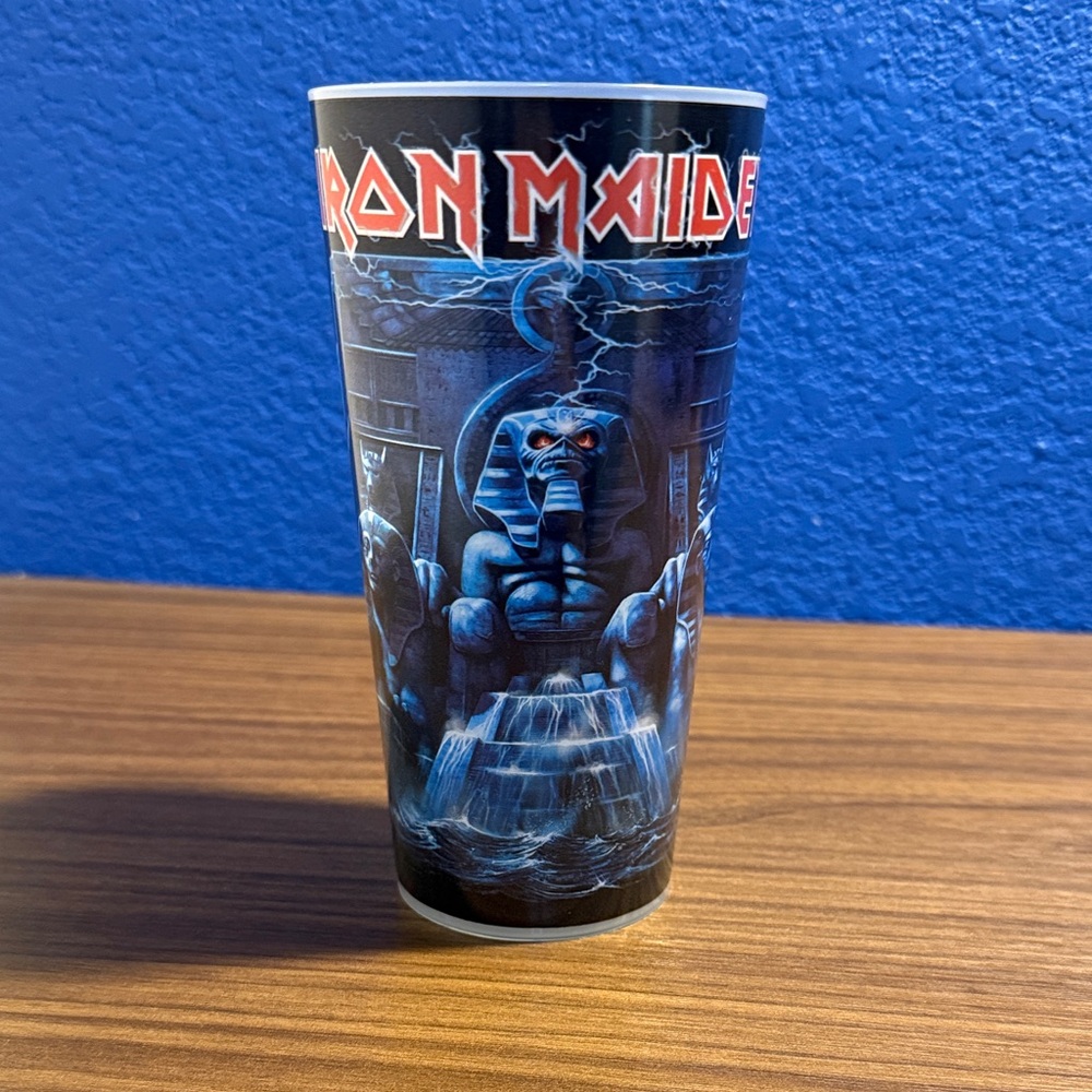 Iron Maiden Sleek Black Measuring Tumbler - purchased at Concert Berlin Germany